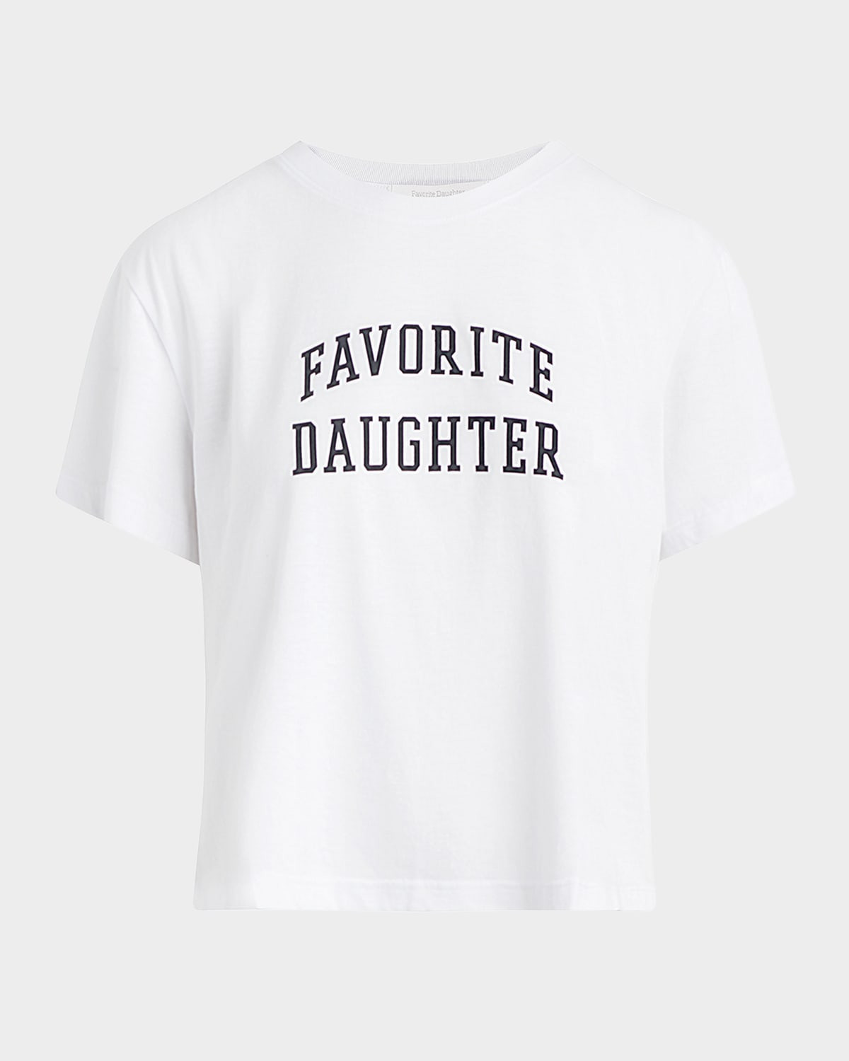 Favorite Daughter Cropped Collegiate T-Shirt | Neiman Marcus