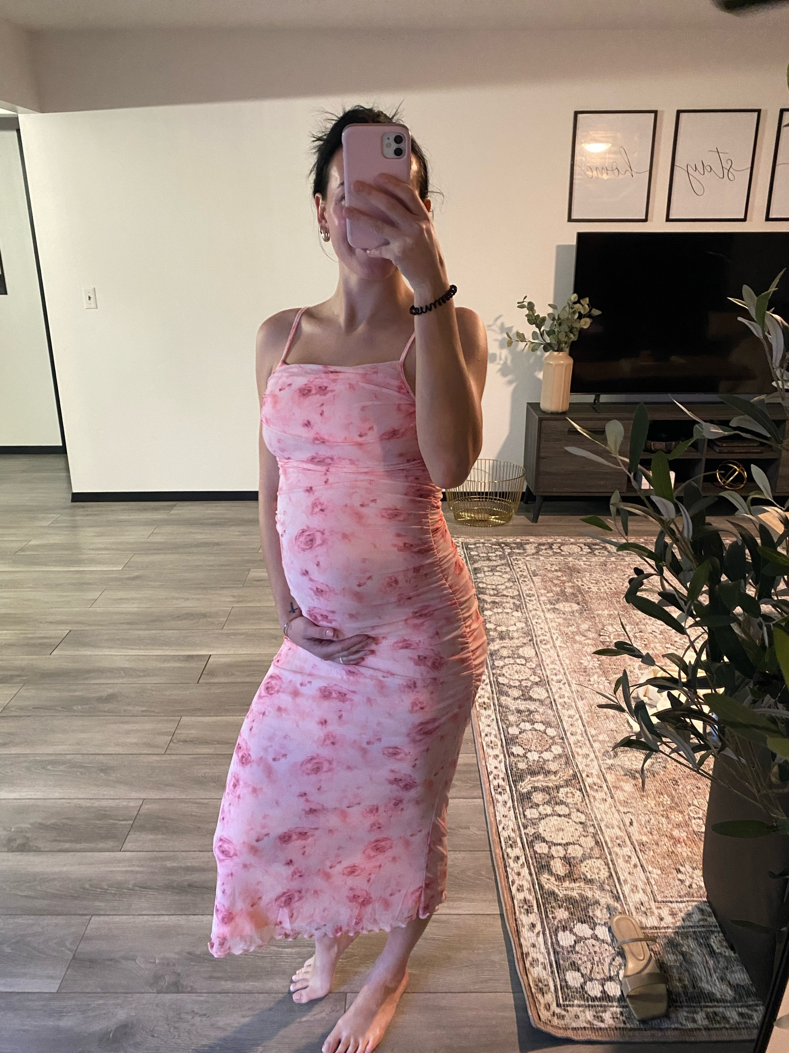 A perfect dress and even cuter with a bump! soft and stretchy! Size small:) #shein

#LTKwedding #LTKbump #LTKstyletip