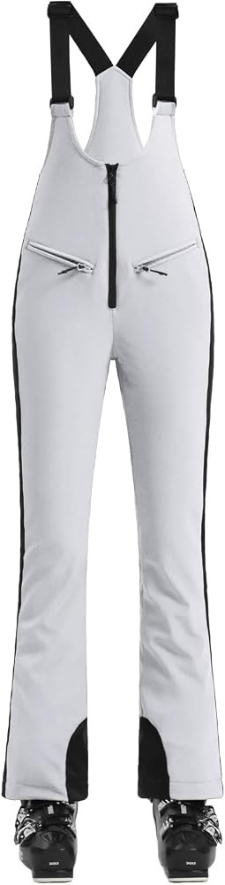 GSOU SNOW Women Ski Bib Pants Snow Overalls Snowboard Waterproof Windproof Insulated Slim Winter ... | Amazon (US)