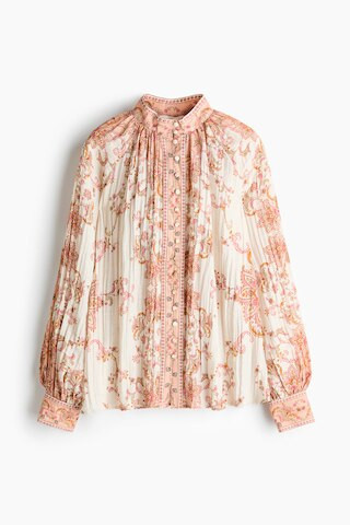 H & M - Crinkled Blouse - Orange | H&M (US + CA)