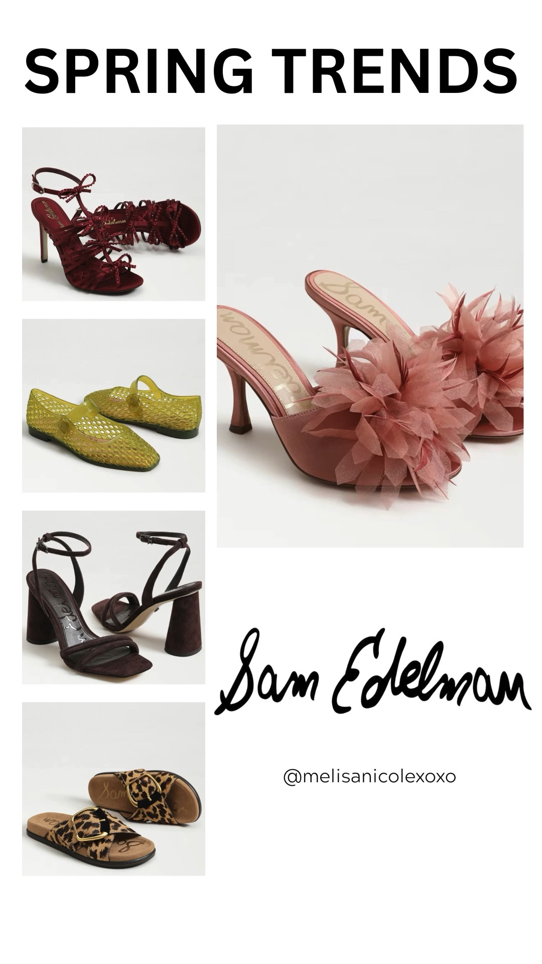 Sam Edelman Spring 26’ Trends. From flats to heels. These are some shoes that I’m loving right now! 

#LTKShoes #LTKspringtrends #LTKSpringSale

#LTKSaleAlert #LTKSeasonal