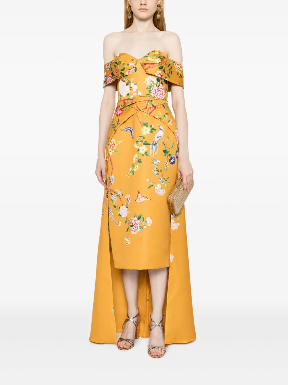 Paradise floral-print midi dress | Farfetch Global