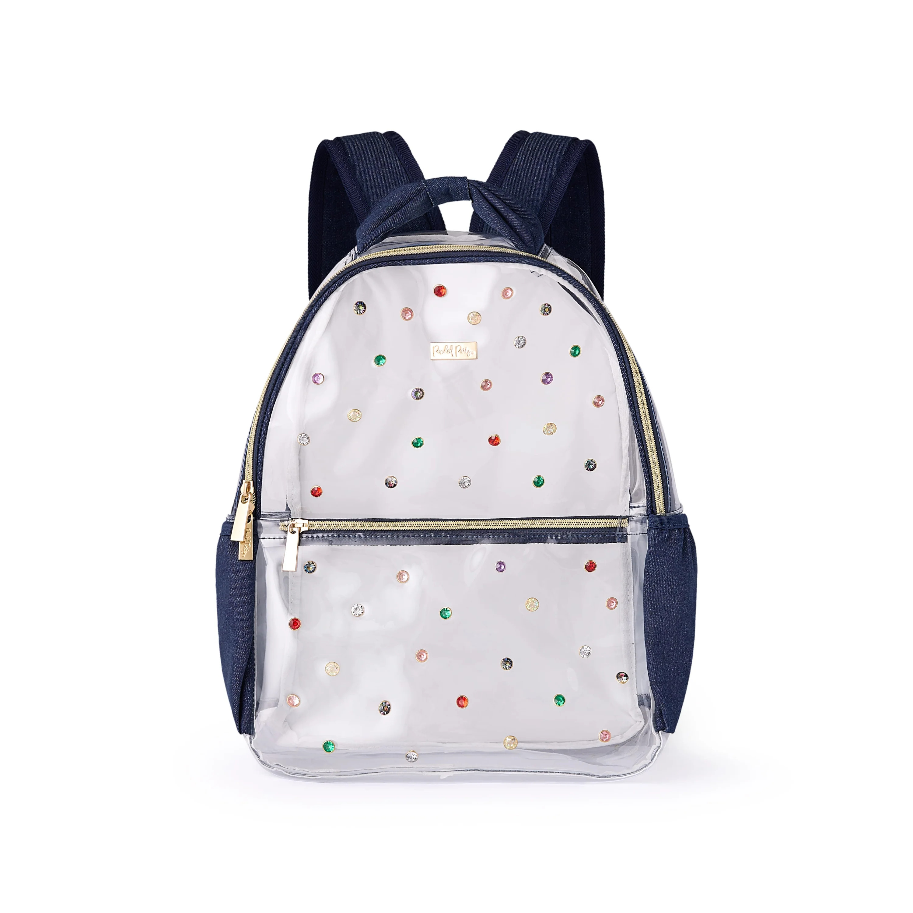 Clear Denim and Gems Backpack | Packed Party