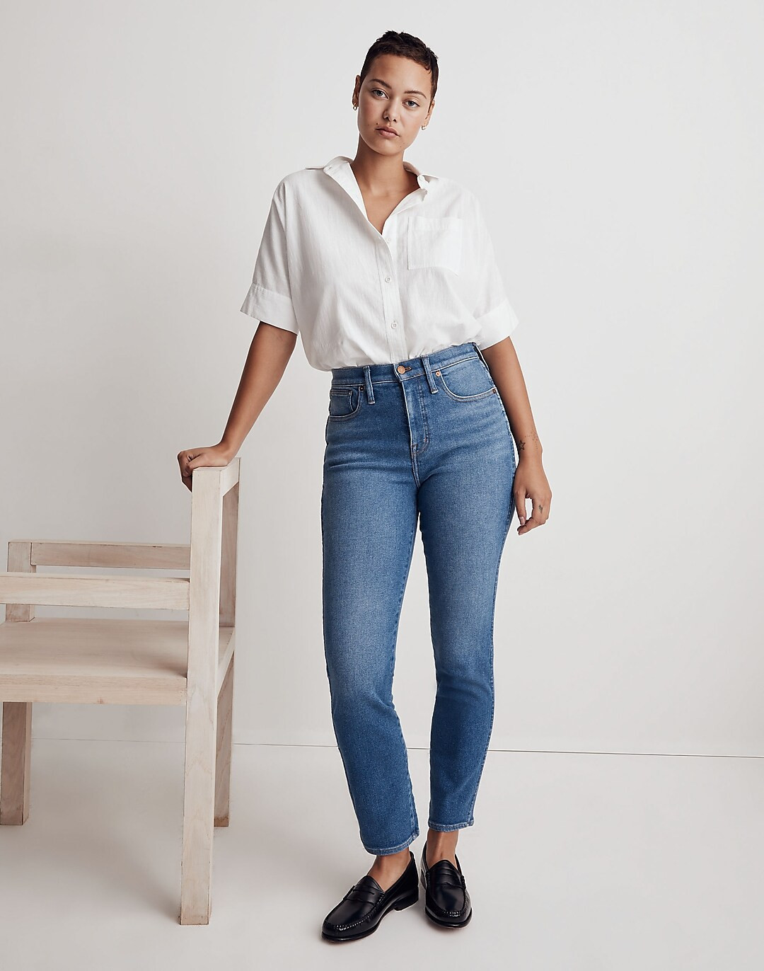 Curvy Stovepipe Jeans in Leaside Wash | Madewell