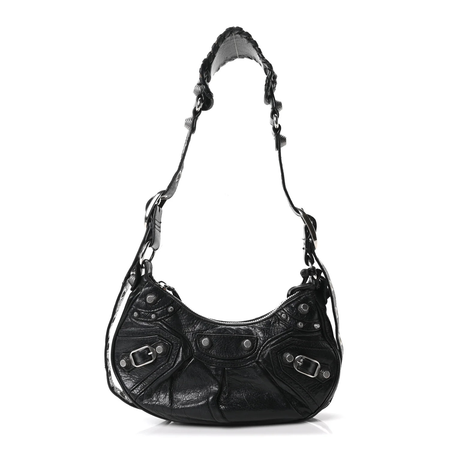 Agneau Arena Le Cagole Shoulder Bag XS Black | FASHIONPHILE (US)
