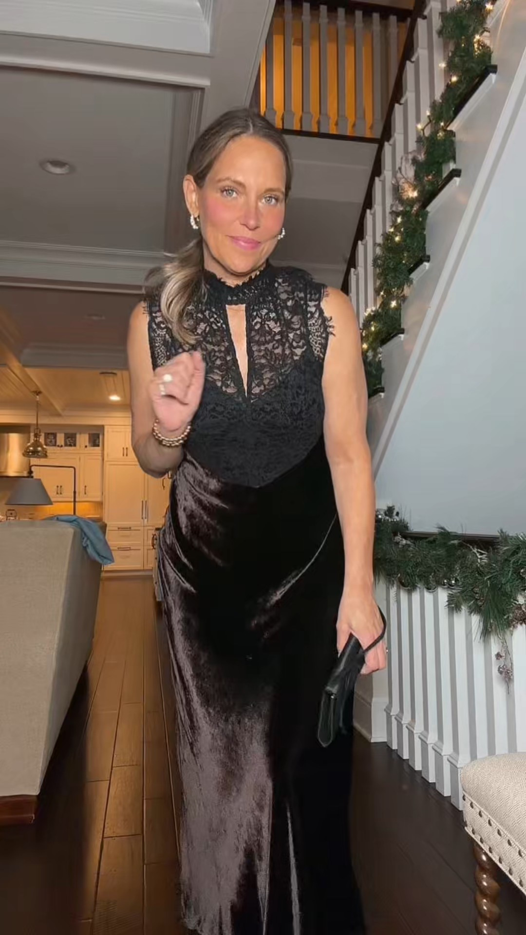 Lace and silk and velvet come together beautifully. If need a holiday dress this one stuns  

#LTKOver40 #LTKootd #LTKHoliday