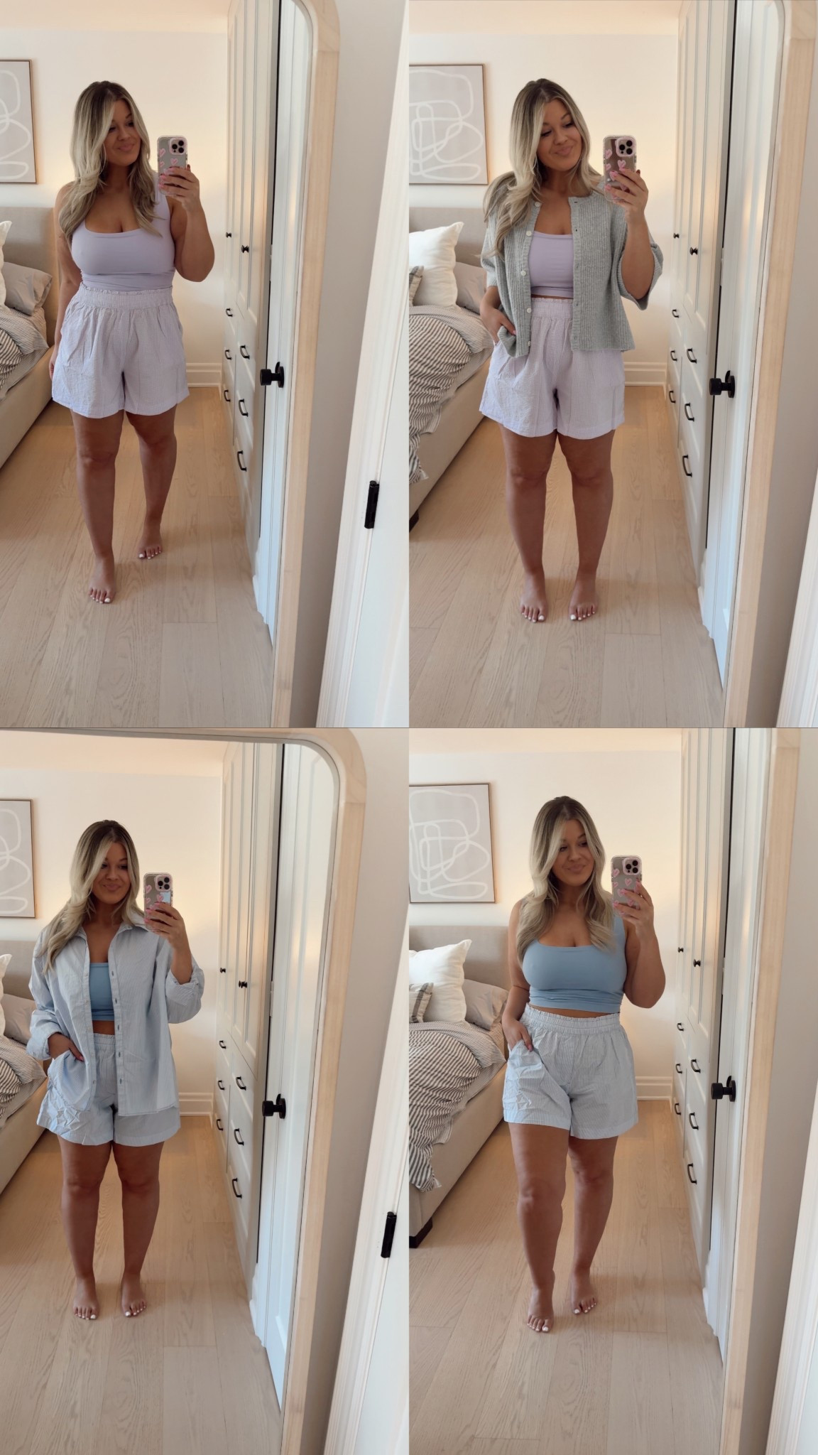 Aerie Finds! Wearing size XL in the shorts and they’re very roomy! The square neck tank you could go without a bra, I’m wearing a large but would size down to medium :) wearing XL in the cardigan & button down shirt but would need large 

#LTKMidsize #LTKStyleTip #LTKSpringSale