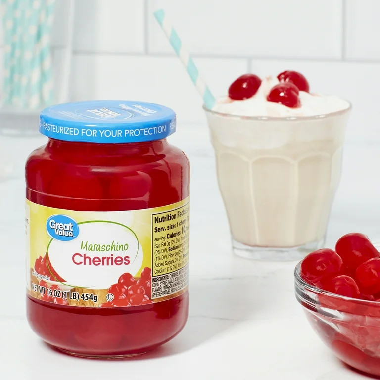 Great Value Maraschino Cherries, 16 oz | Walmart (US)