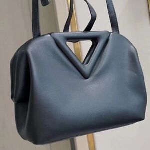 Luxury Brand Handbag Inverted Triangle Handle Leather Clutches Purses Satchel   | eBay | eBay US