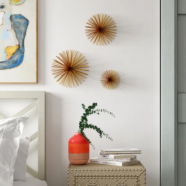 3 Piece Large Starburst Wall Décor Set | Wayfair North America