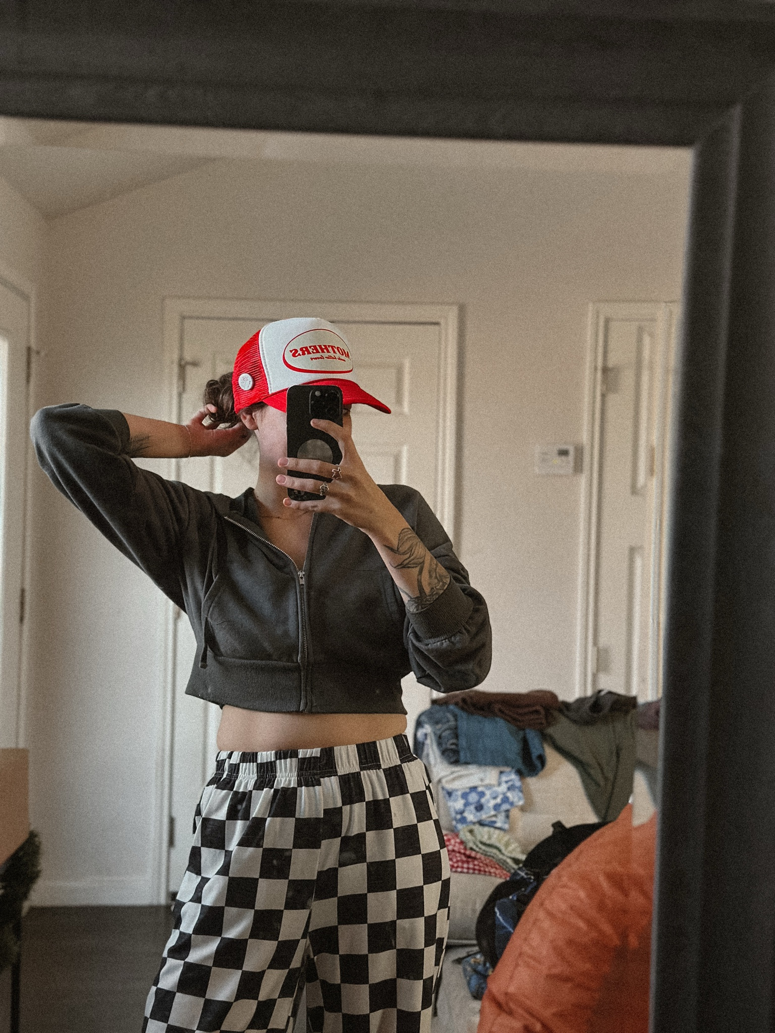 When comfort wins! 

#truckerhat #mom #motherhood 

#LTKFamily #LTKStyleTip