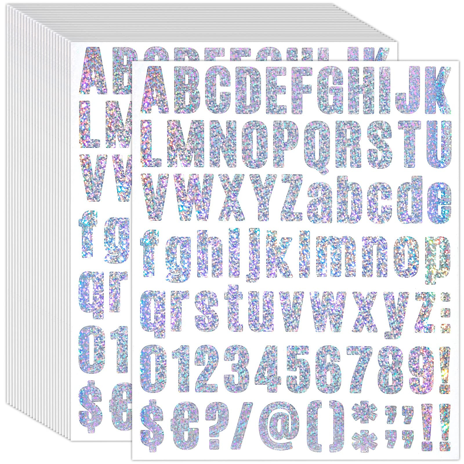1944 Pcs 24 Sheets Glitter Letters Stickers Rhinestone Sparkly Iridescent Holographic Waterproof ... | Amazon (US)