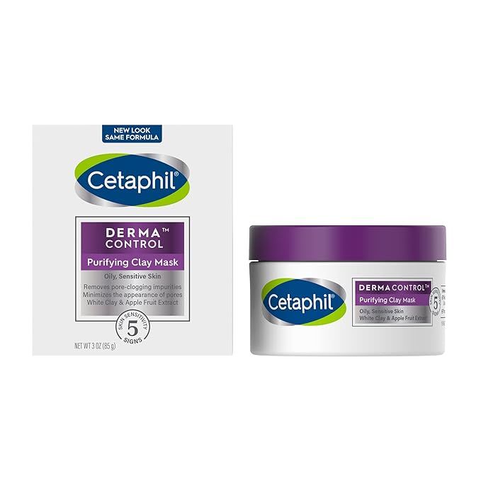 Amazon.com: Clay Mask by Cetaphil Pro, Dermacontrol Purifying Clay Face Mask with Bentonite Clay ... | Amazon (US)