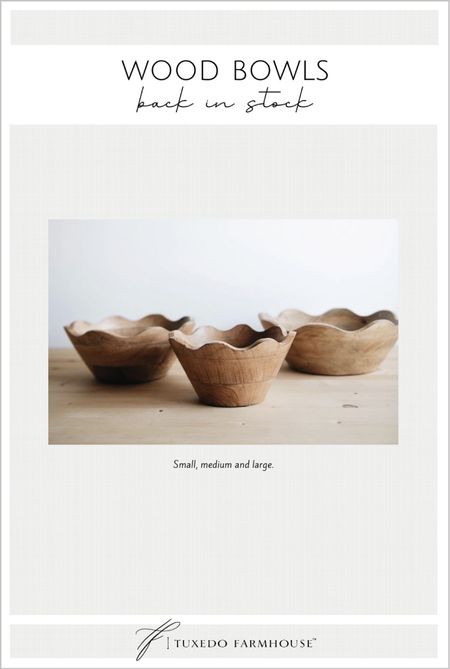 The prettiest scallop edge wood bowls. Add acorns or pinecones for fall decor. Or use as a fruit bowl. 

#amazon finds 
#founditonamazon

#LTKfindsunder50 #LTKstyletip #LTKhome