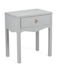 23x26 Linen Wrapped Swoop Side Table | TJ Maxx