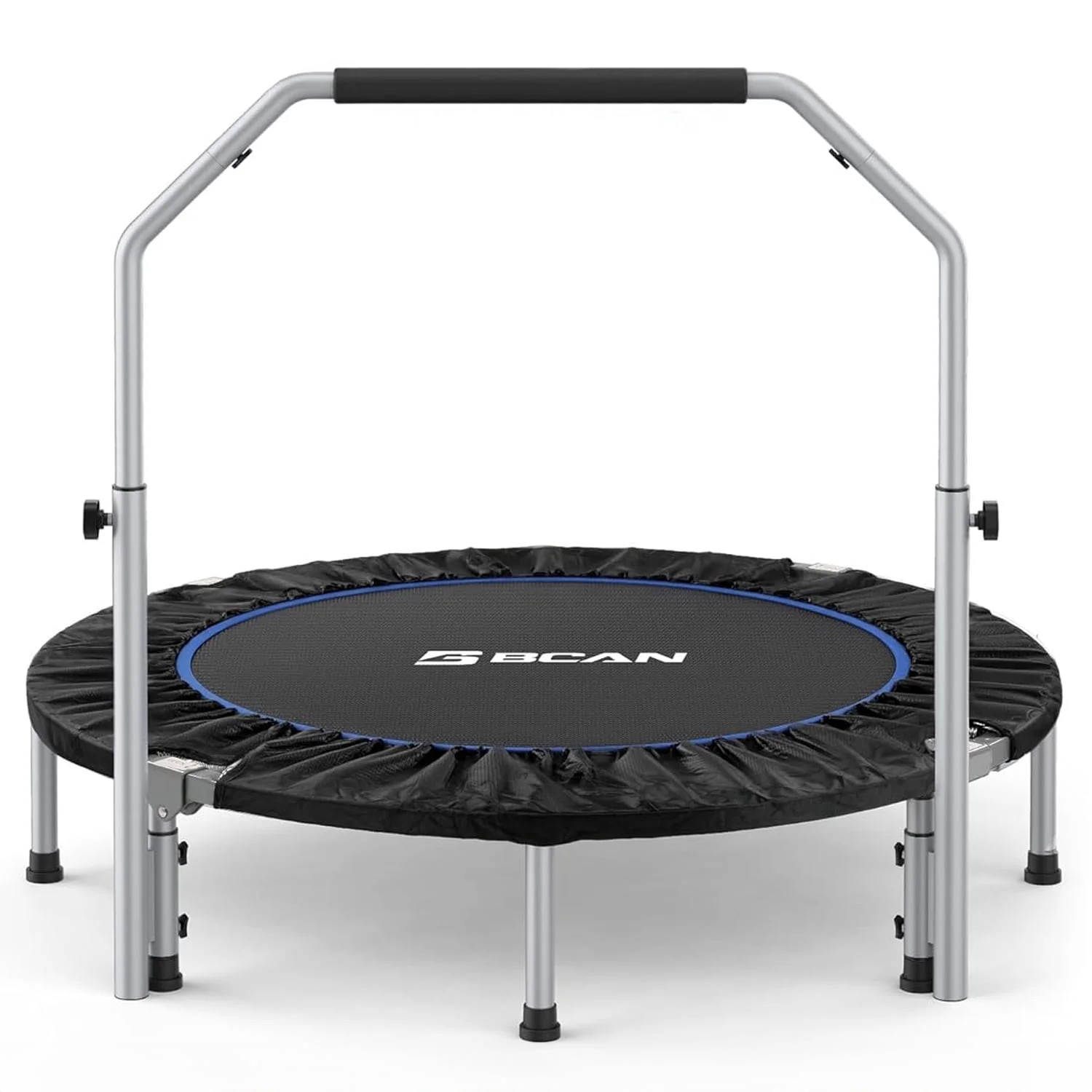 BCAN 48" Foldable Trampoline, Fitness Rebounder with Adjustable Foam Handle, Exercise Trampoline ... | Walmart (US)