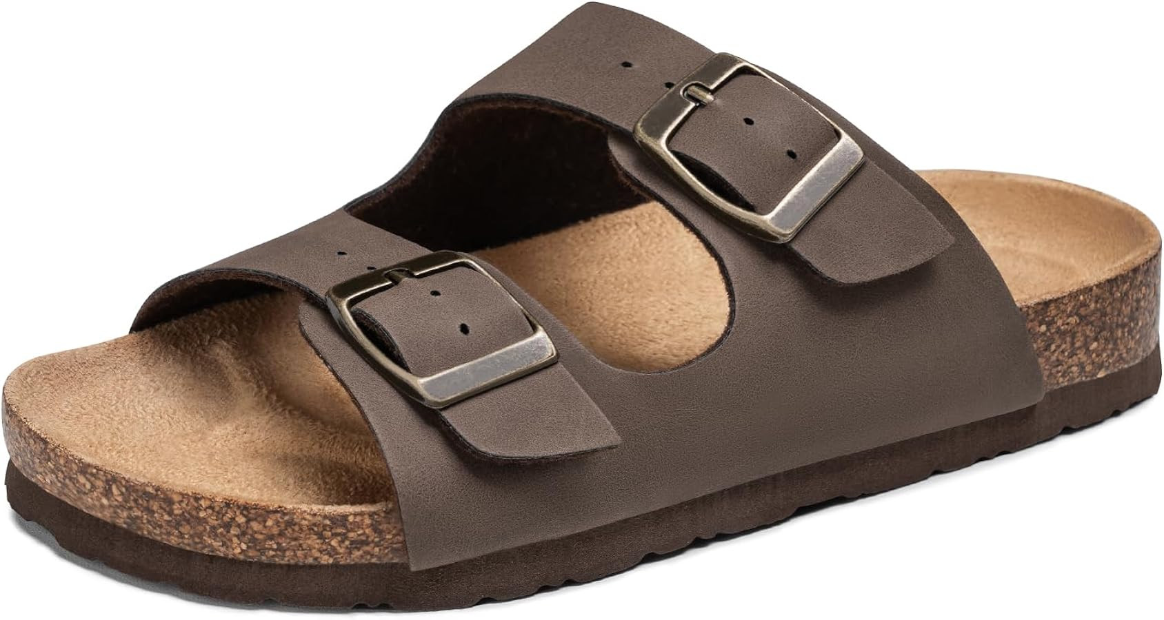 FITORY Boys Girls Glitter Slide Sandals, Cork Slipper with Adjustable Straps for Little Kid/Big K... | Amazon (US)