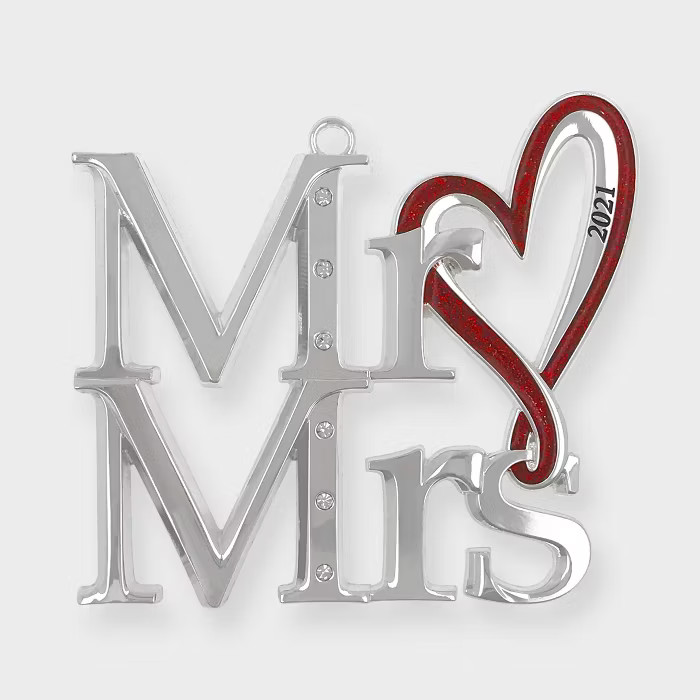 Harvey Lewis 2021 Mr. and Mrs. Ornament with Fine Crystals | Target