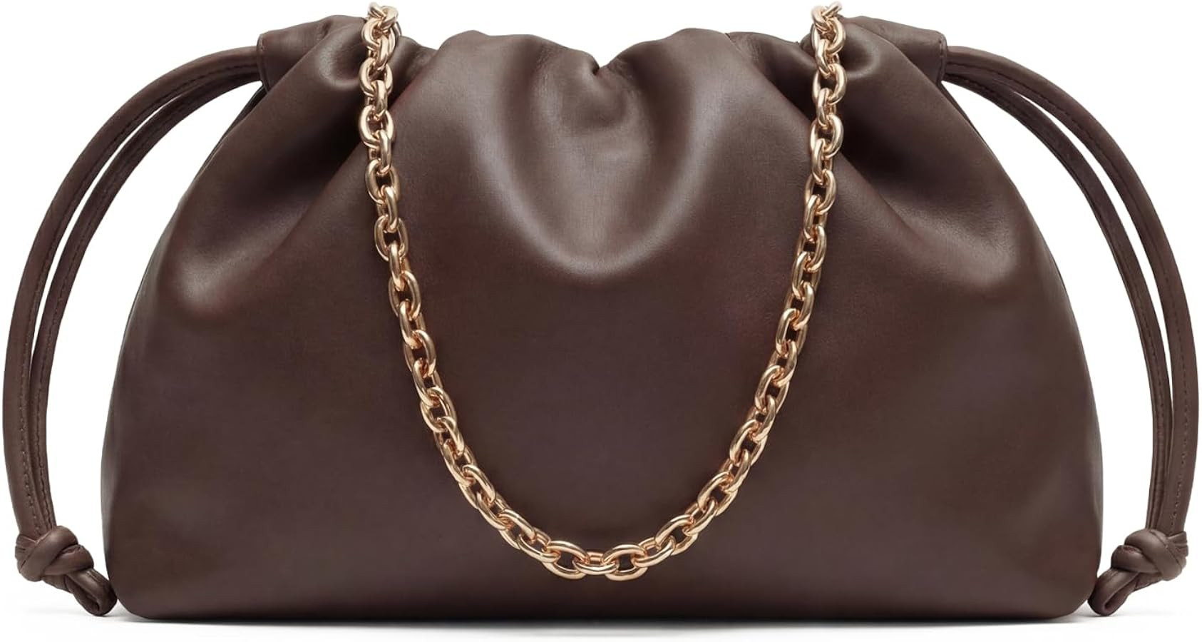 Apryl Clutch Purses for Women Small Vegan Leather Drawstring Evening Bag     Trendy Cute Soft Slo... | Amazon (US)