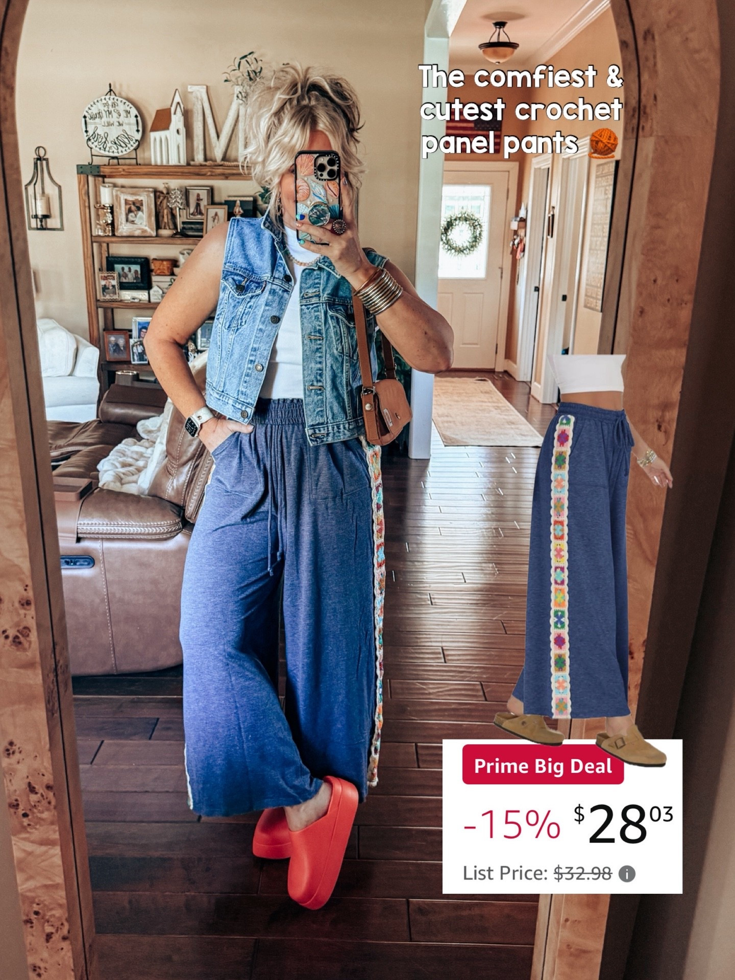 Love these crochet panel pants! So cute and comfy + come in more colors. I’m in a size medium in these pants. 


#LTKOver40 #LTKSaleAlert #LTKStyleTip