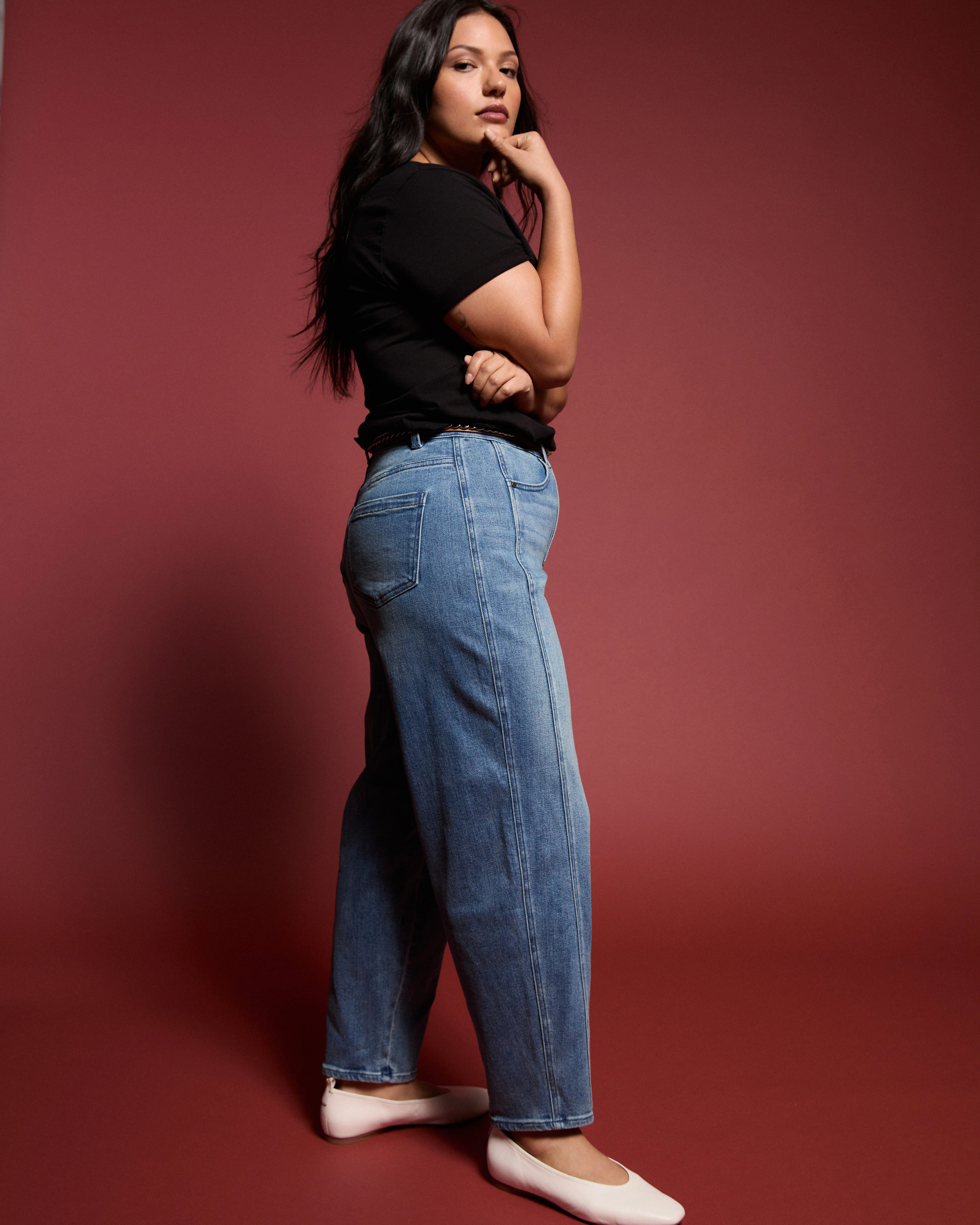 Dakota Twisted Leg Jeans - Montana Blue | Universal Standard