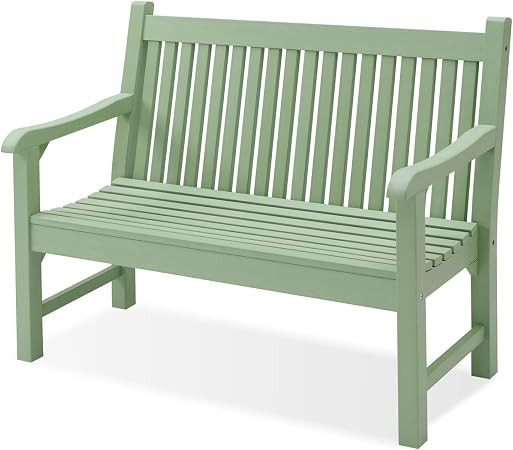 Garden Bench, 2-Person Poly Lumber Patio Bench, All-Weather Outdoor Bench that Never Rot, Memoria... | Amazon (US)