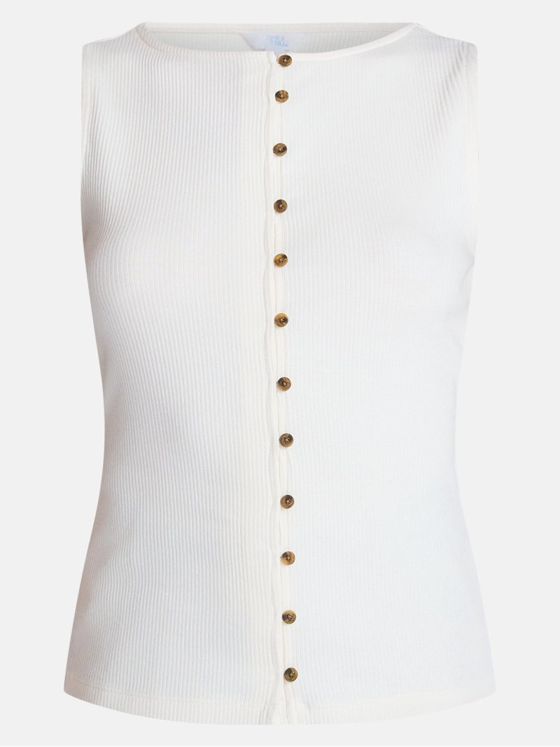 Time and Tru Women's Button Front Tank Top, Size XS-XXXL | Walmart (US)