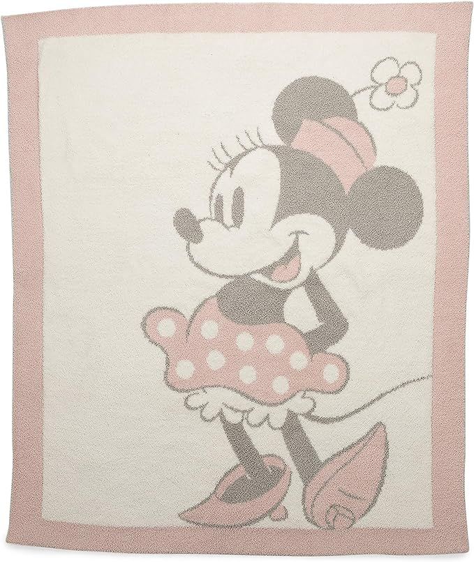 Barefoot Dreams CozyChic Vintage Minnie Mouse Baby Blanket Dusty Rose Multi One Size | Amazon (US)