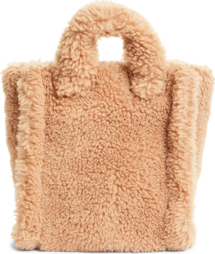 Mini Lizzie Teddy Faux Shearling Tote | Nordstrom