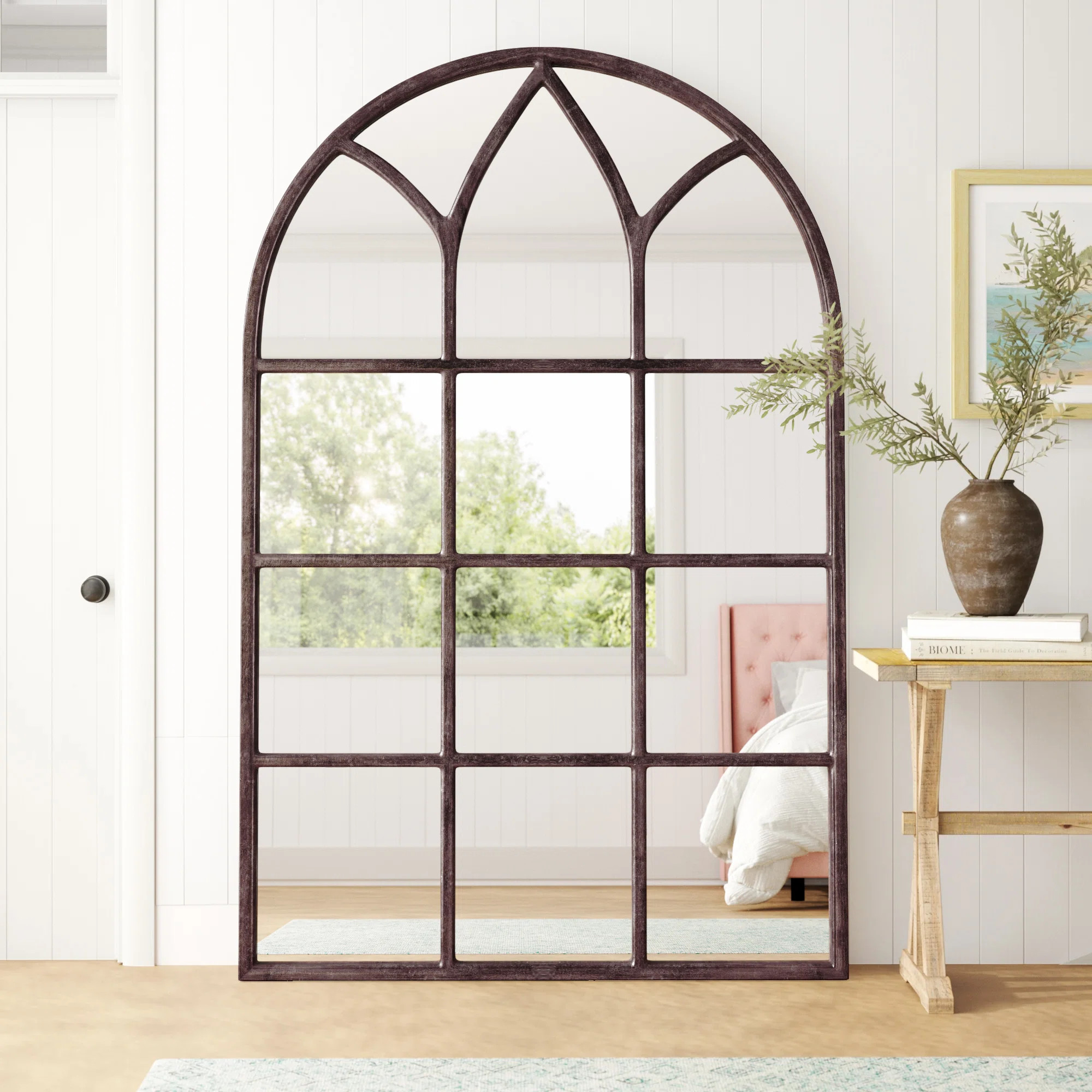 Ophelia & Co. Elke Farmhouse Distressed Full Length Mirror & Reviews | Wayfair | Wayfair North America