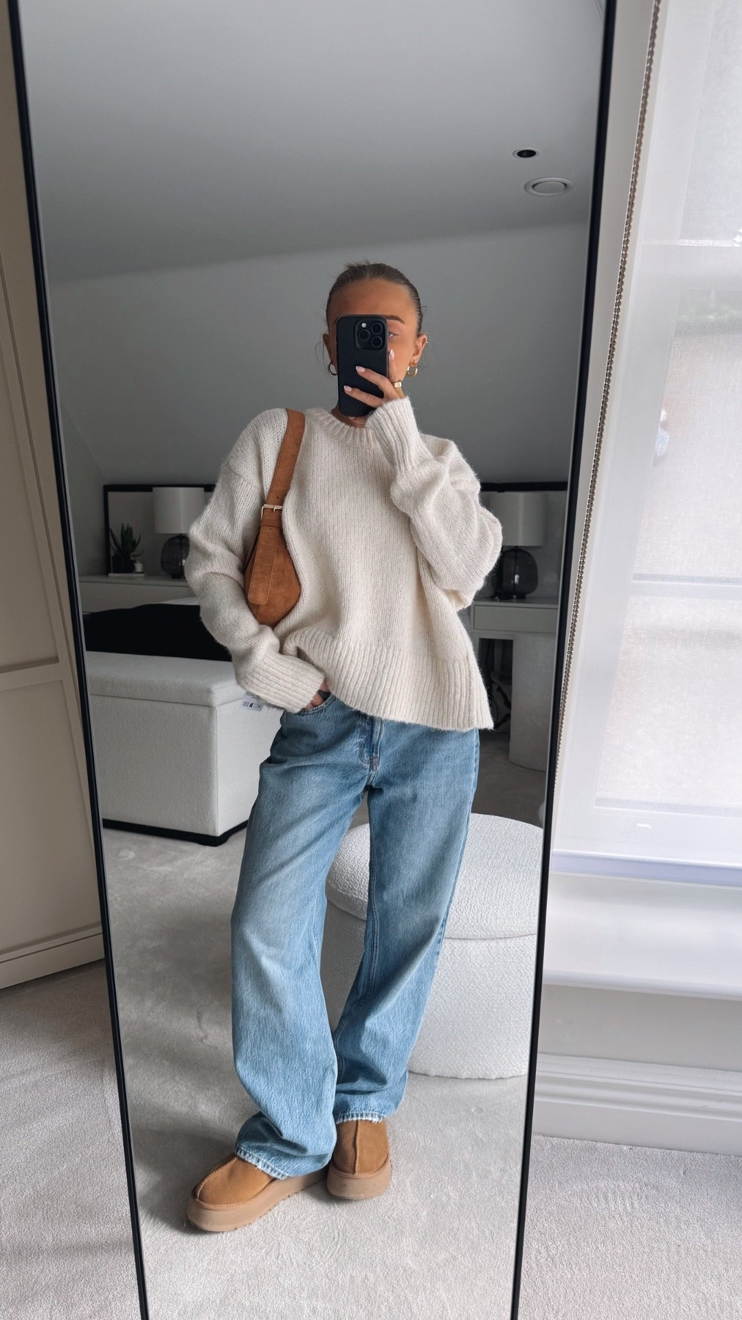 this knit is back in stock and on sale!!🤩 perfect knit for spring! i wear an XS🫶

Pinterest style outfit inspo ideas spring summer TikTok casual easy basic neutral ootd wishlist faves casual petite oversized viral wide leg loose baggy jeans Abercrombie curve love fashion cream ecru knit knitwear oversized jumper 


#LTKspring #LTKuk #LTKxAFSale