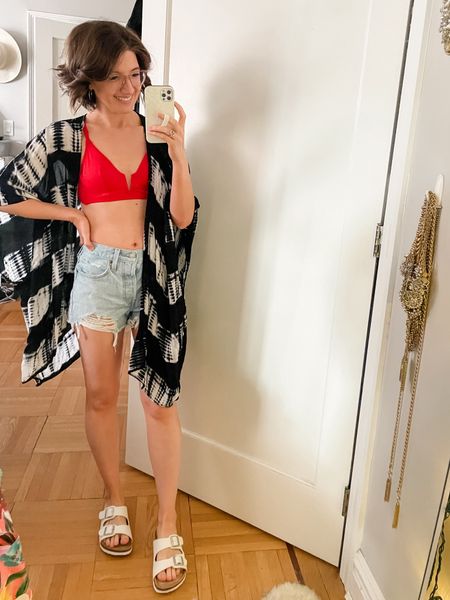 Target swimsuit outfit
Bikini top: TTS (bra sizing)
Bikini bottoms: TTS
Shorts: TTS
Sandals: TTS

spring break finds / spring fashion / cover up / vacation finds / swim / spring break outfits / blouses / tops / shorts / matching sets / spring vacation

#LTKxTarget #LTKtravel #LTKswim