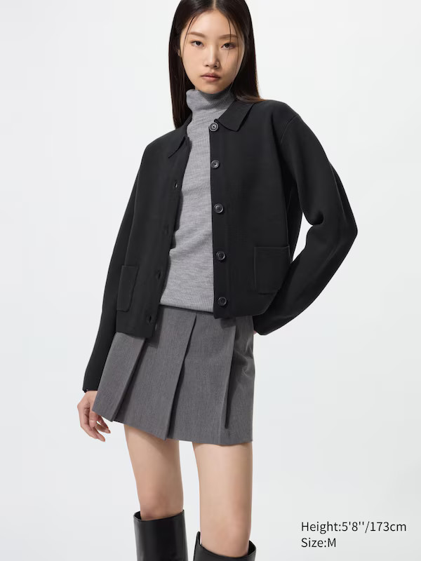 Milano Ribbed Knit Jacket | UNIQLO (UK)