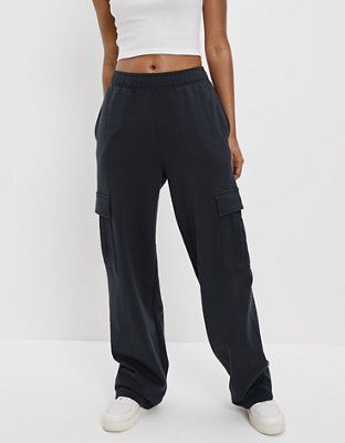 AE Fleece Wide-Leg Sweatpant | American Eagle Outfitters (US & CA)