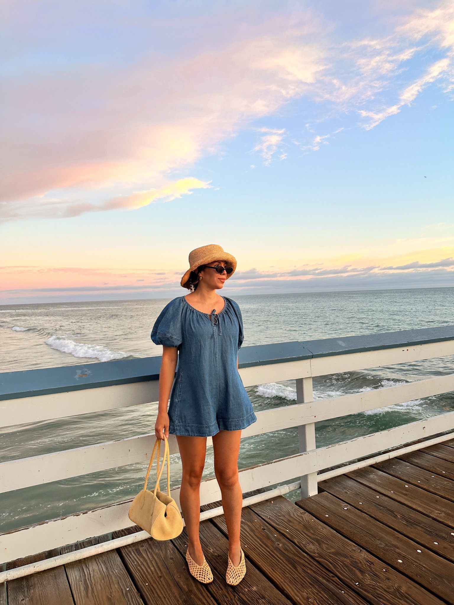 Denim romper & ballet flats for a summer day in San Clemente 

#LTKOver40 #LTKFindsUnder100 #LTKStyleTip
