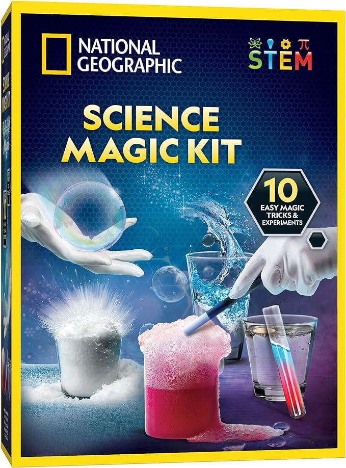 NATIONAL GEOGRAPHIC Magic Chemistry Set – Science Kit for Kids with 10 Amazing Magic Tricks, ST... | Amazon (US)