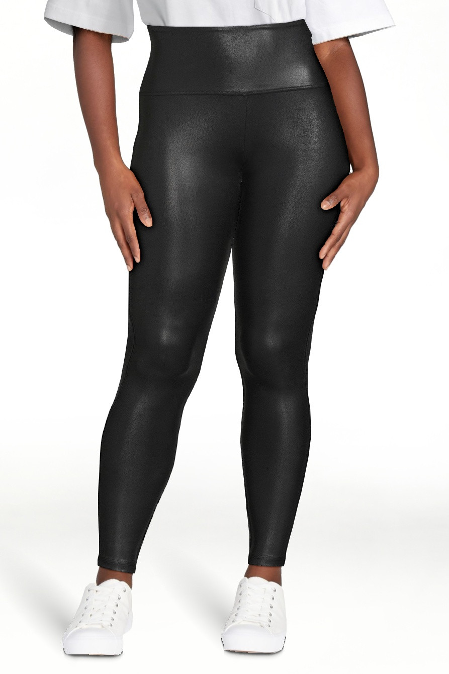 Time and Tru Women's Faux Leather Leggings, Sizes S-XXXL | Walmart (US)