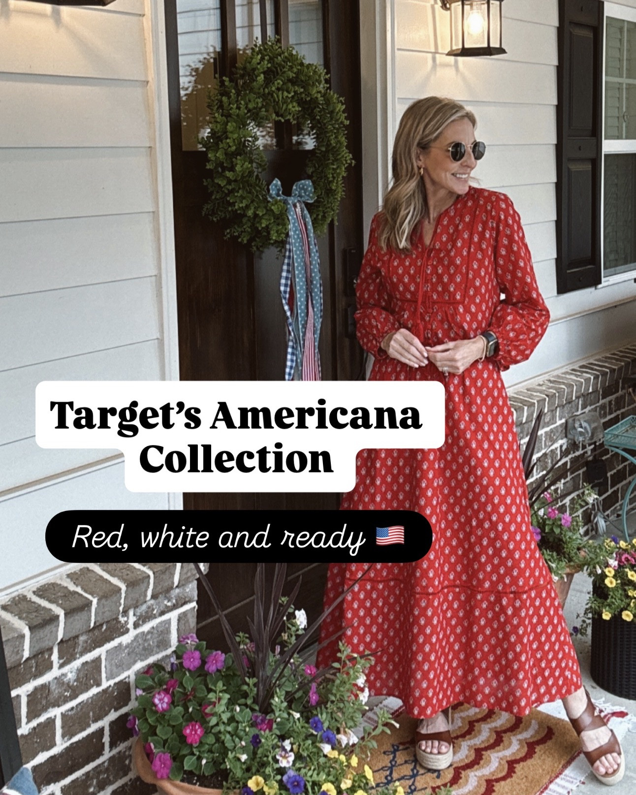 Comment TARGET and I’ll send you the links! 🇺🇸 Target absolutely understood the assignment with this Americana collection. 🇺🇸 From the dresses to the matching sets, bags, tanks, and sweaters, every piece feels like summer.

icana, summer fashion, patriotic outfits, red white and blue style, Fourth of July outfits, summer dresses, matching sets, graphic tanks, affordable fashion, Target style, vacation outfits, summer wardrobe, mom style over 40, casual summer outfits