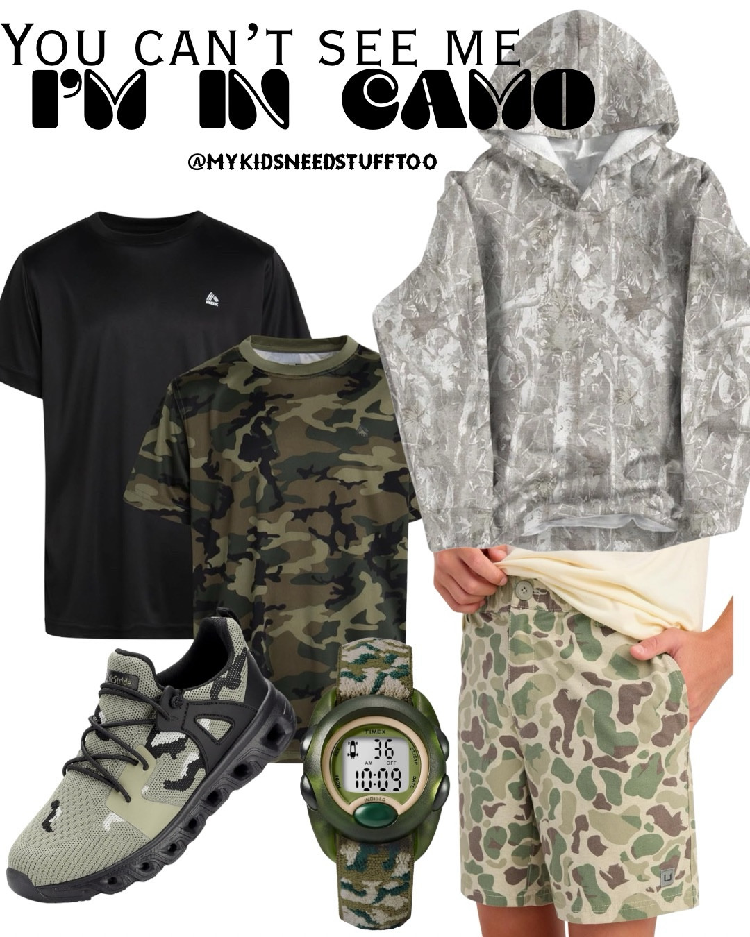 I know it’s so hard to see all this cute stuff cause it’s camo.  But it’s adorable boys camo stuff.  And yes I’m very corny haha


#LTKKids #LTKActive #LTKmomlife