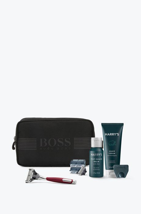 Toiletry bag with Harry’s shaving set | Hugo Boss NL-BE