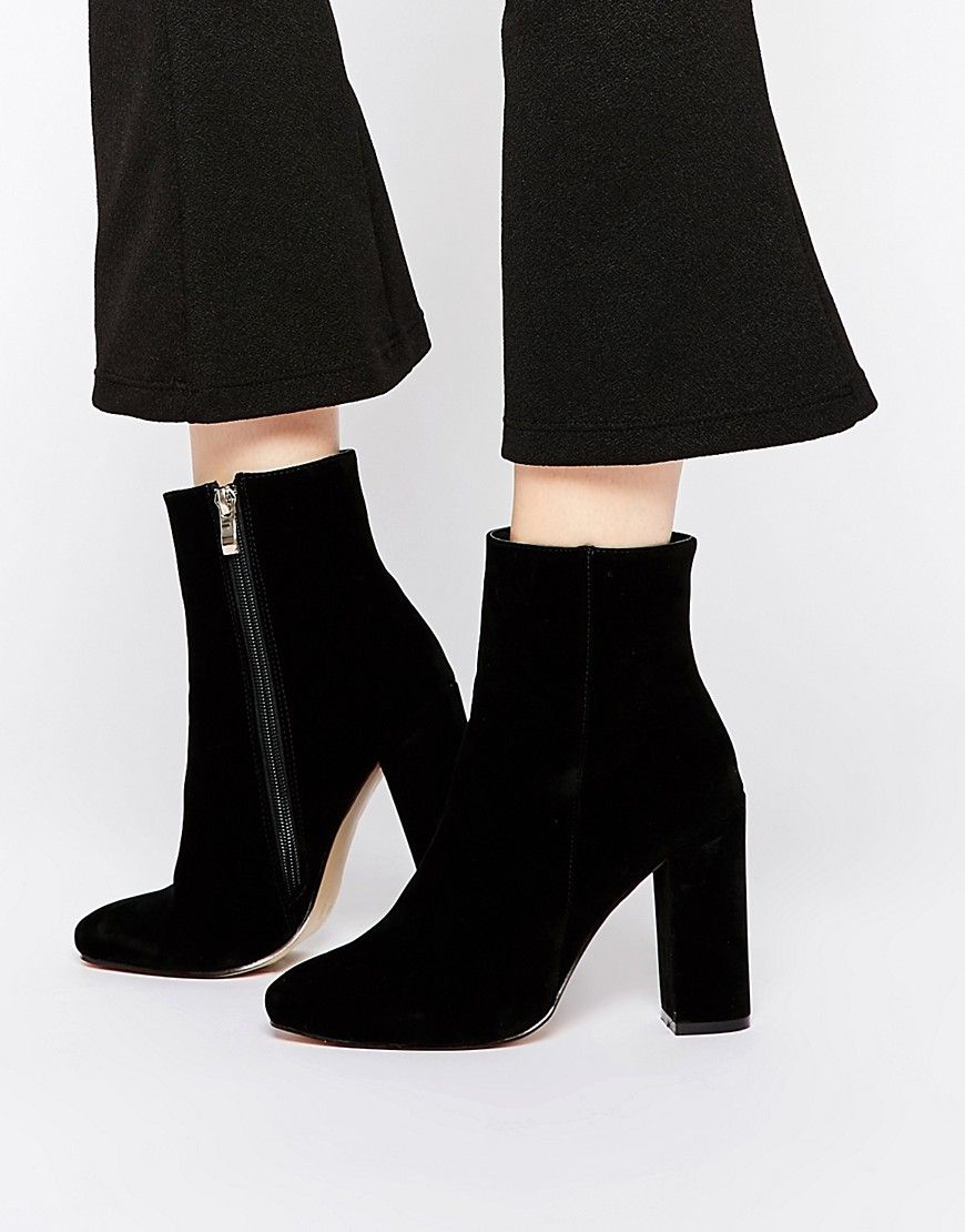 Public Desire Sofie Black Heeled Ankle Boots | ASOS UK