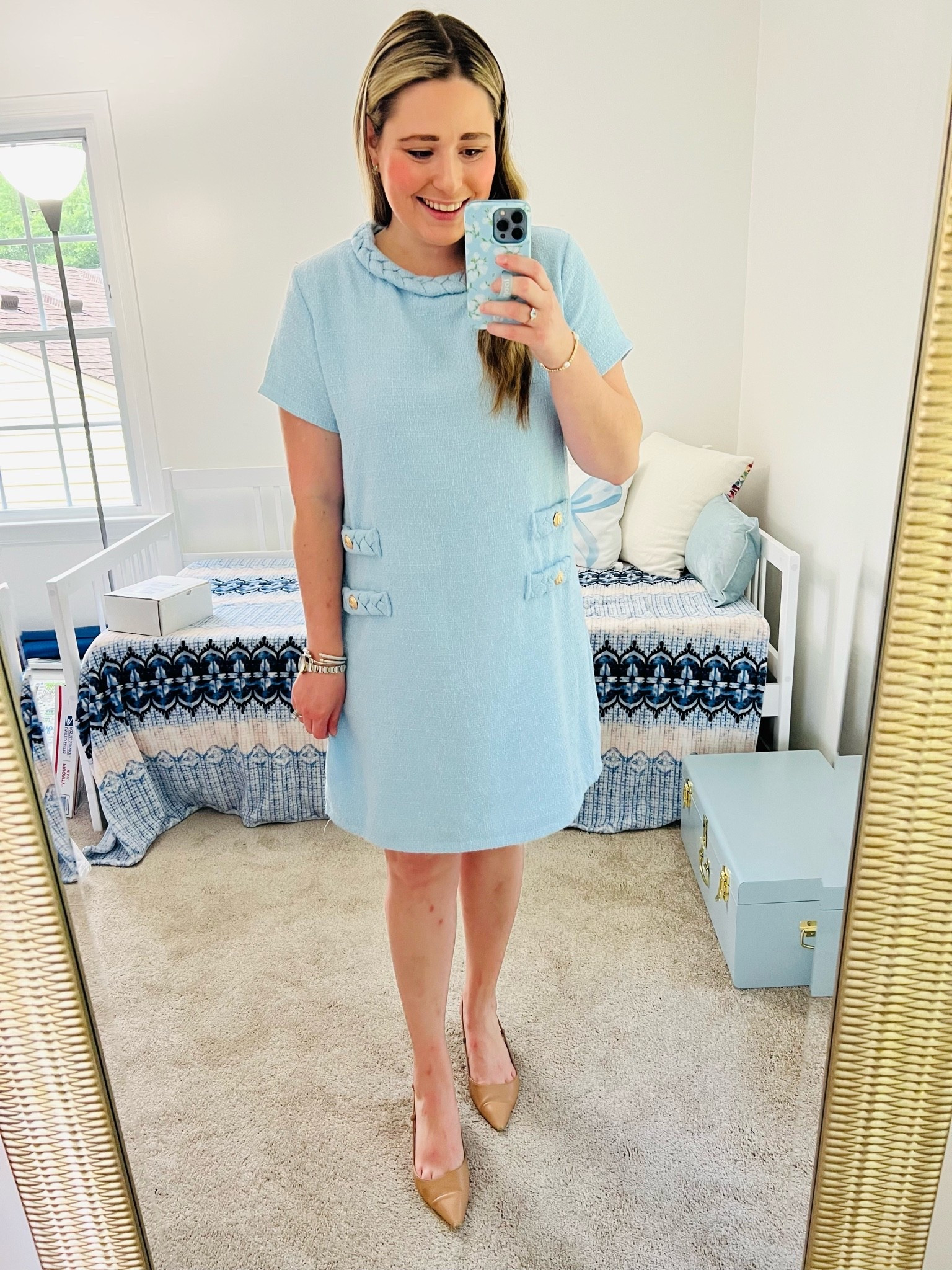 Work Dress || Work Outfit || Tweed Dress || Blue Tweed || Jackie Dress || Tuckernuck Dupe

#LTKootd #LTKWorkwear
