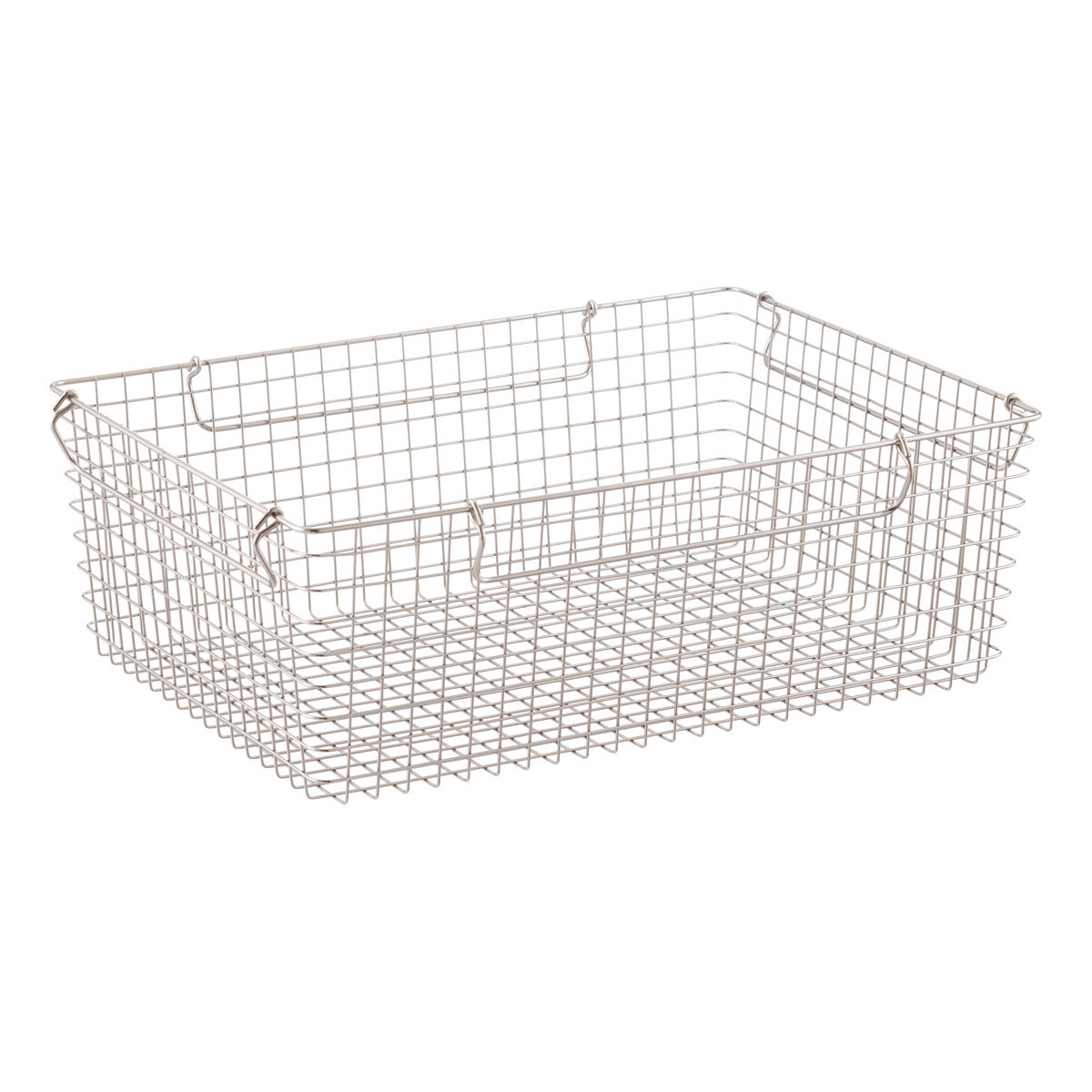 Stackable Wire Storage Baskets with Handles | The Container Store
