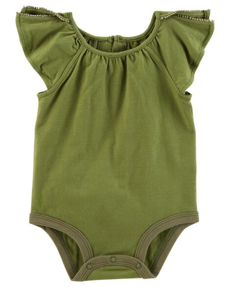 Split Shoulder Jersey Bodysuit | Carter's