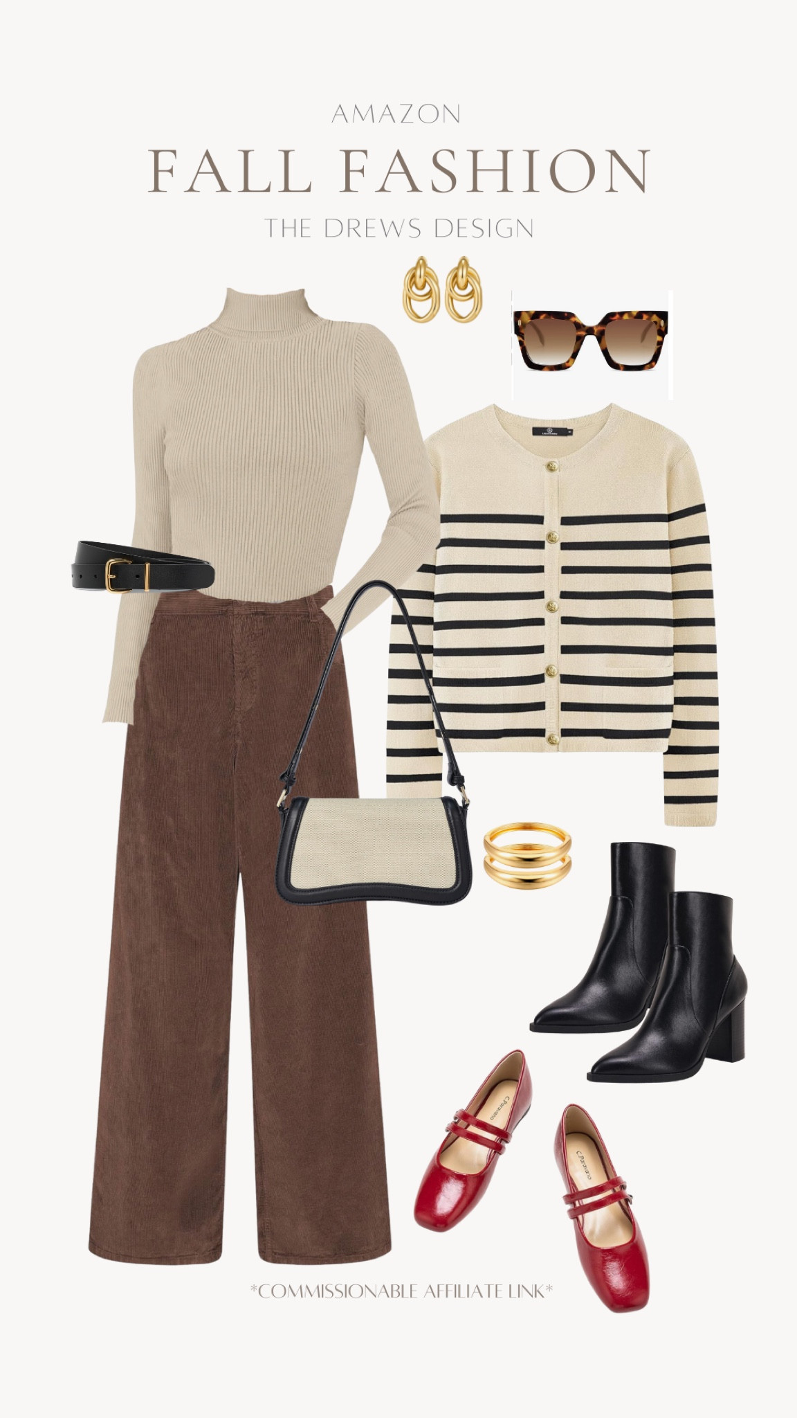 Trending fall fashion from Amazon! 

Wide leg corduroy pants, Mary Jane ballet flat, striped cardigan, neutral style, seasonal style, fall outfitts

#LTKStyleTip #LTKU #LTKSeasonal
