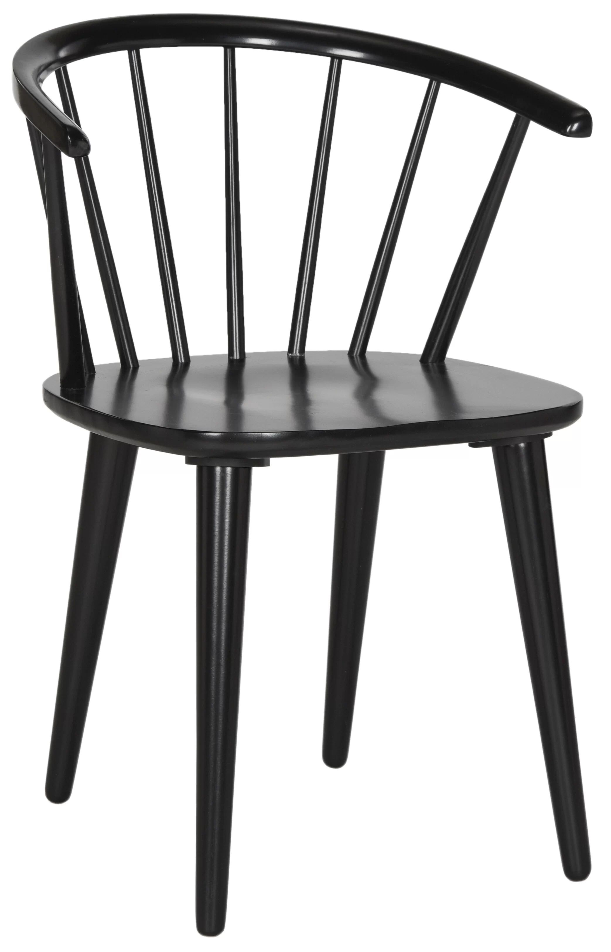 Black Spindle Windsor Back Arm Chair (Set of 2) | Wayfair North America