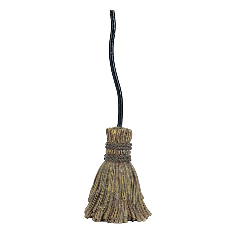 Spellbound Witch's Broom Finial, 8.5" | At Home