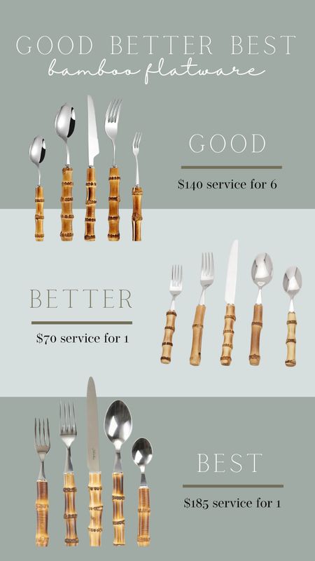 Bamboo Flatware is HOT for summer tablescapes. I got some cheap on Amazon last summer and really want to invest in some higher quality stuff. Did some research for us! 

#LTKFindsUnder100 #LTKHome