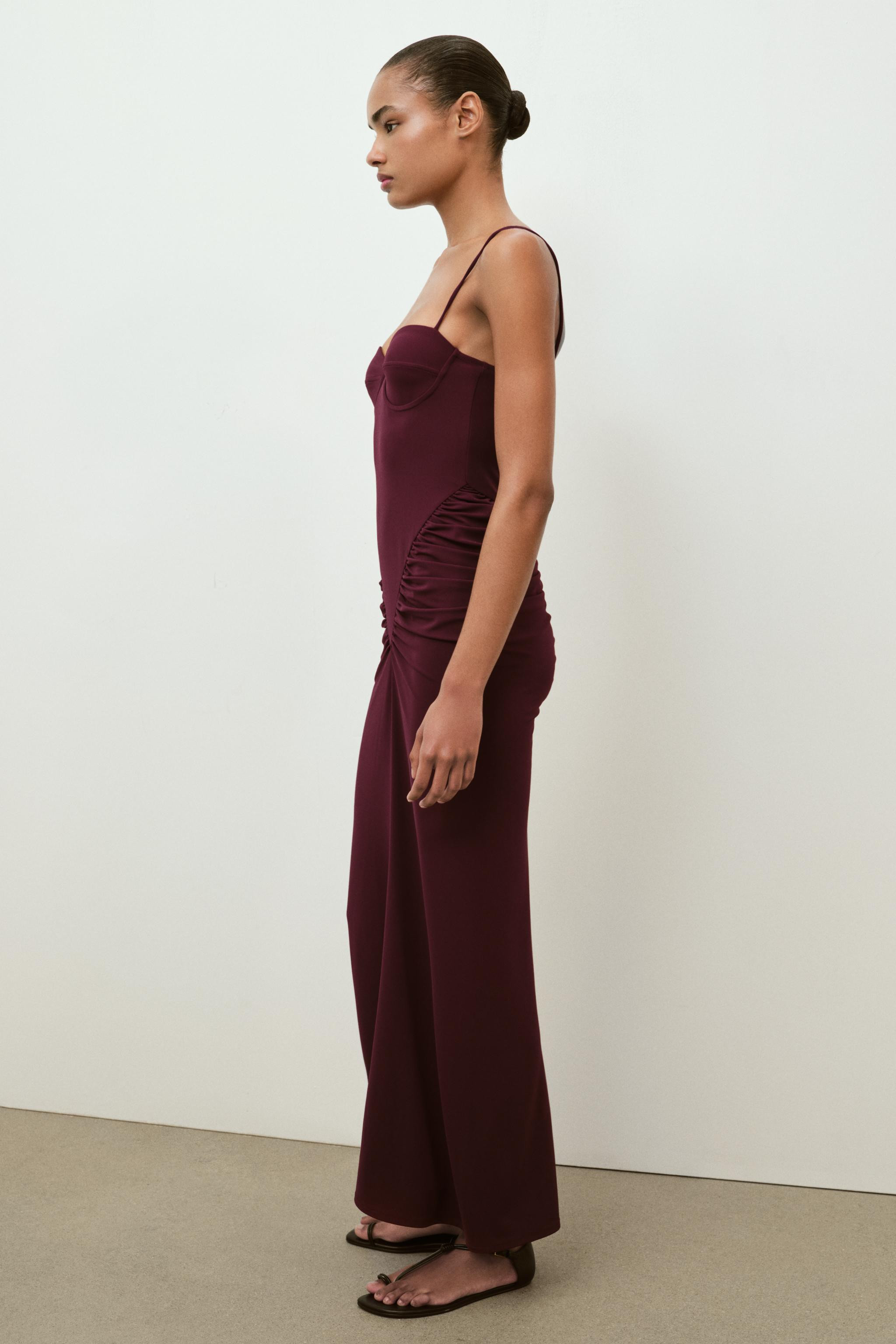DRAPED CORSETRY-INSPIRED DRESS | Zara UK