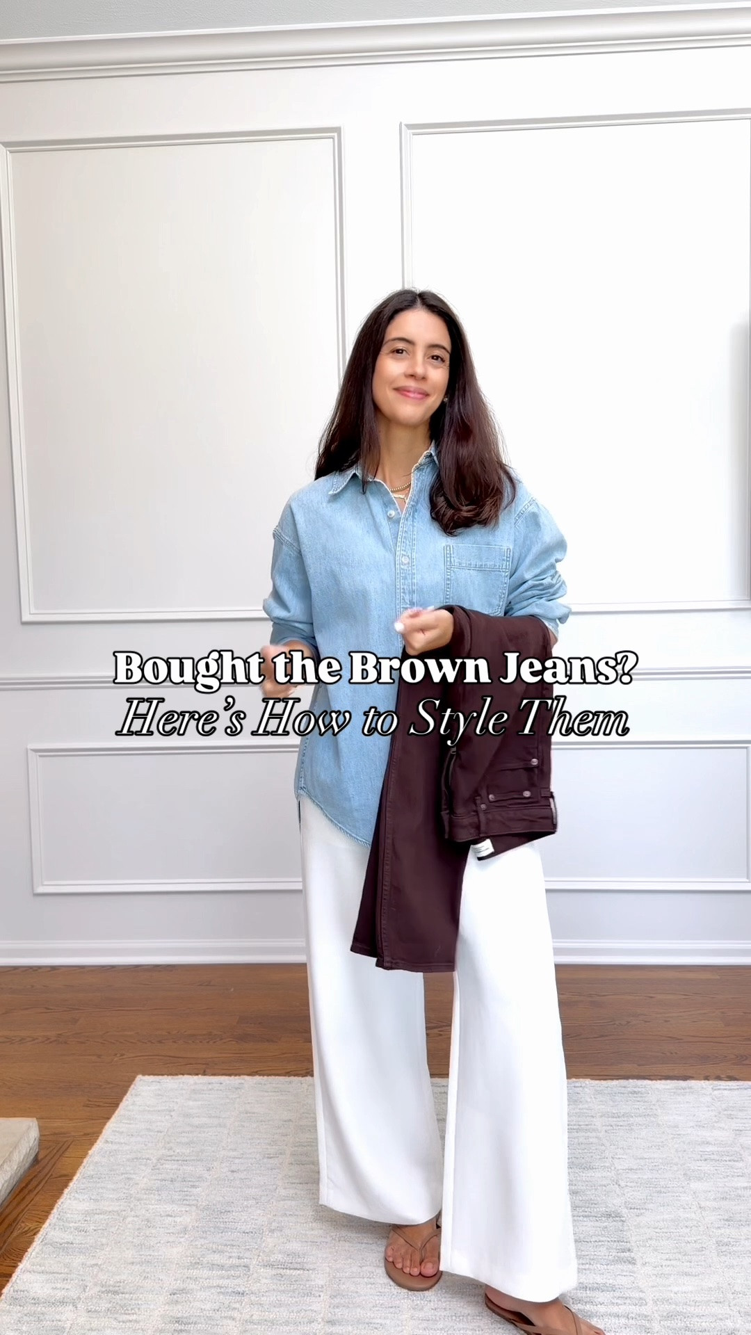 Brown jeans I’ll be wearing all fall Here’s how I’m styling it right now and transitioning into Fall Run TTS, I’m 5’6” wearing a size 27 Linen top size Small Mock neck top size small Denim shirt size XS (it runs oversized and I have both XS and S) #LTKootd

#LTKSeasonal#LTKOver40

#LTKgrwm #LTKSeasonal #LTKOver40